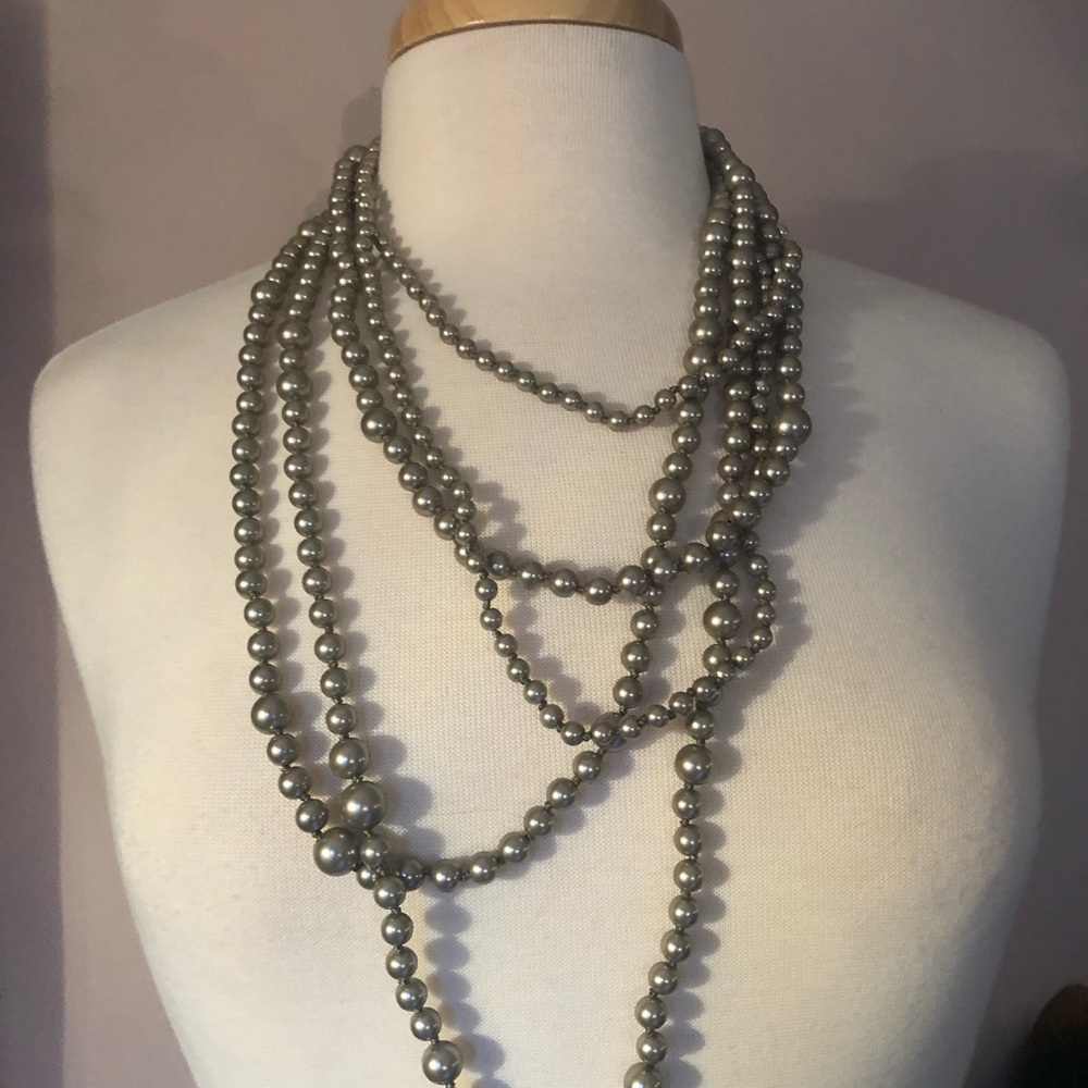J. Crew Multistrand faux pearl necklace
